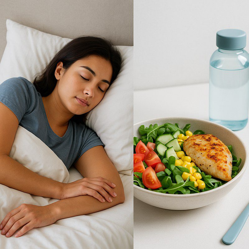 Person sleeping peacefully