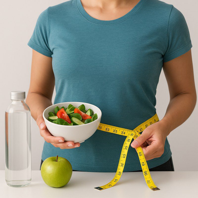 Person walking outdoors for exercise