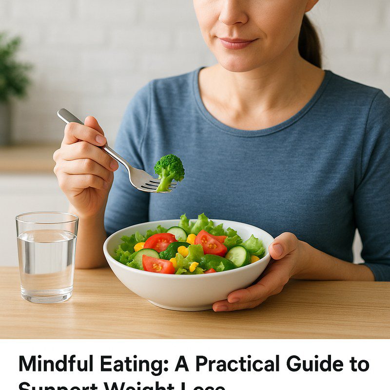 Person eating mindfully