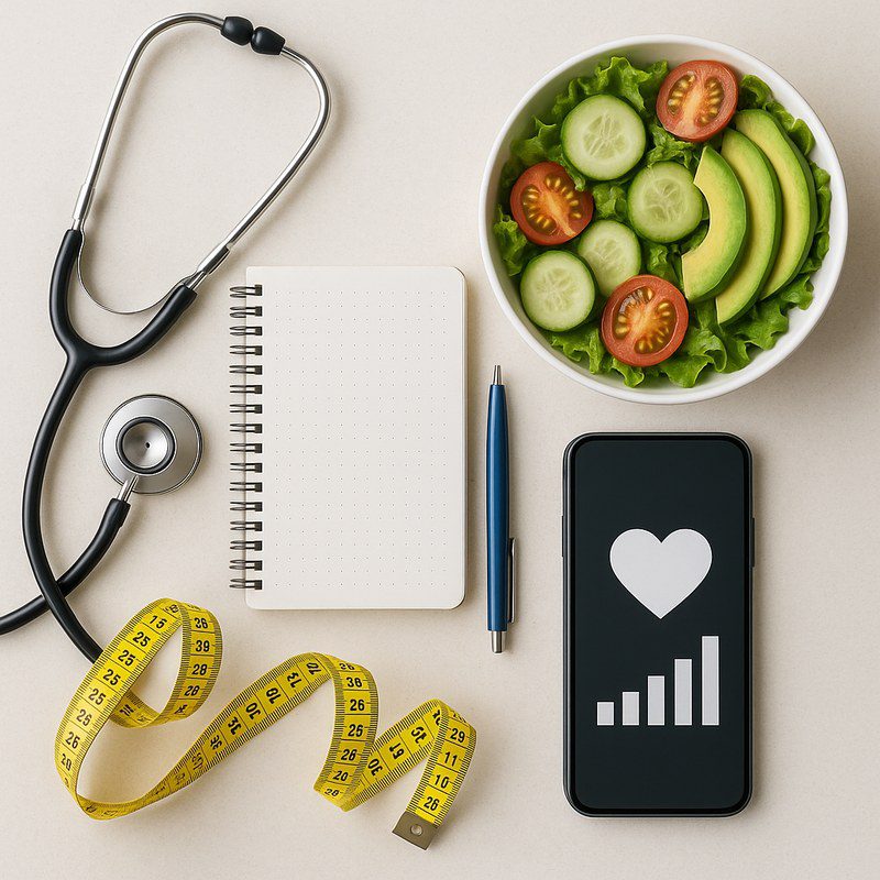 Healthy meal planning with vegetables and lean protein