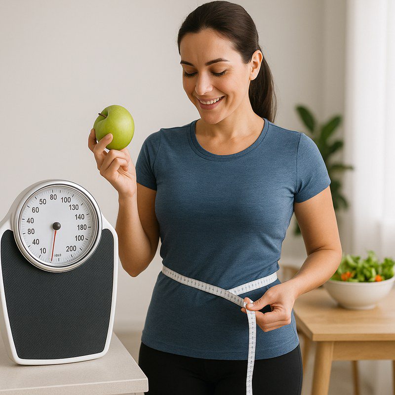 Person breaking weight loss plateau with daily habits