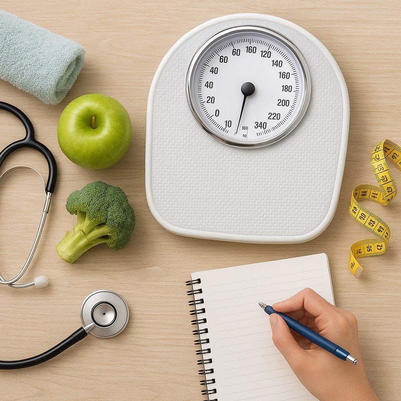 Weight loss plateau illustration