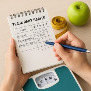 Track Daily Habits for Safe, Steady Weight Loss