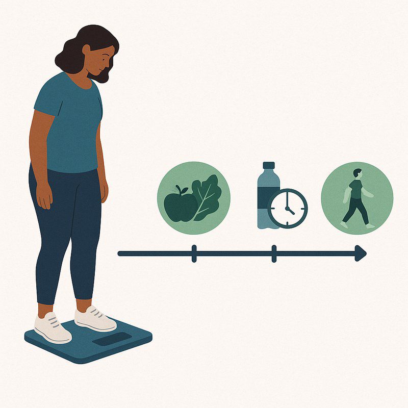 Healthy adults walking outdoors