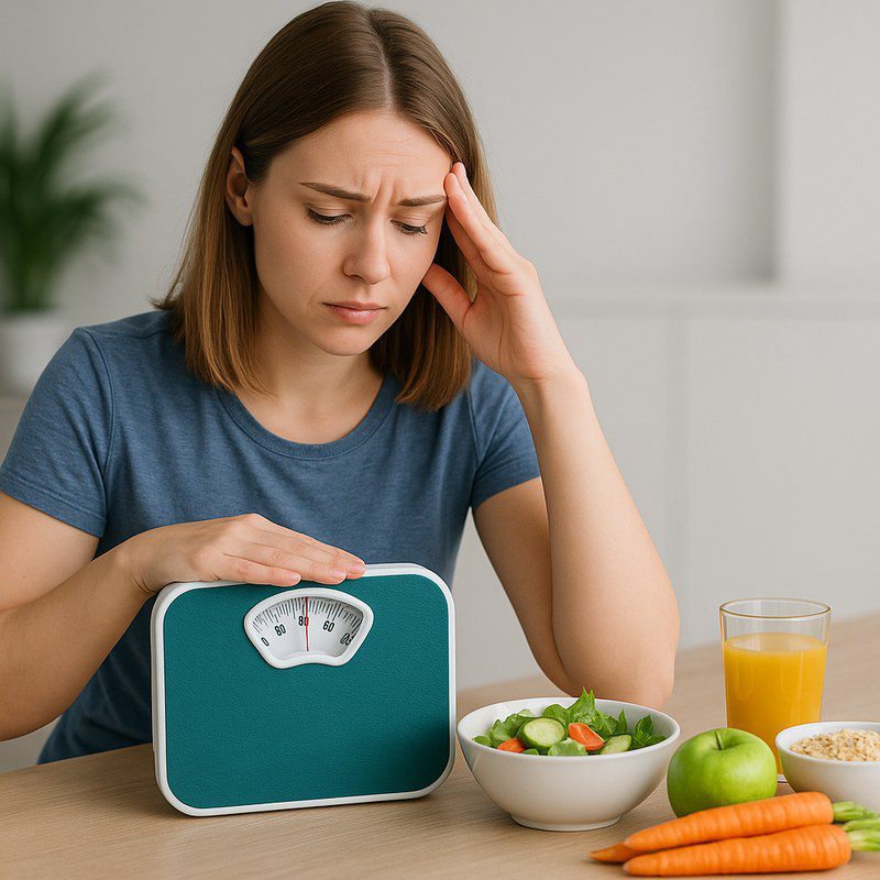 Adult exercising to support weight loss