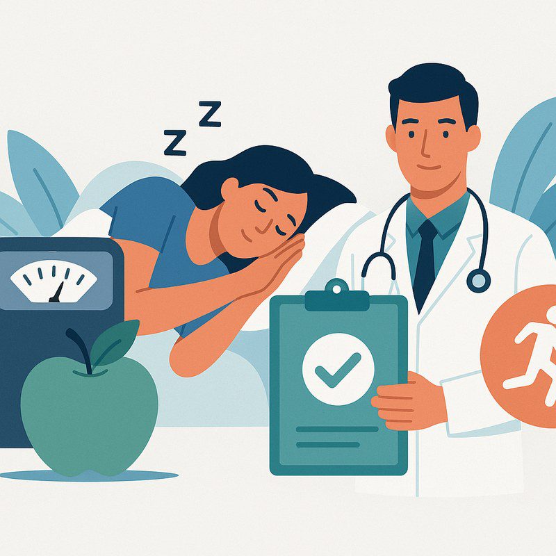Person sleeping peacefully to support weight loss