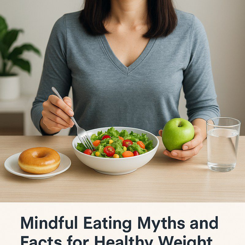 Person practicing mindful eating